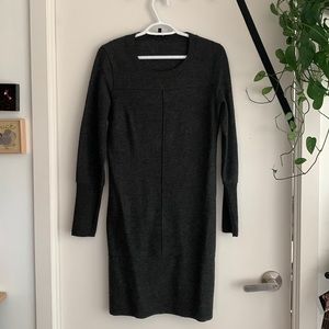 Grey wool dress